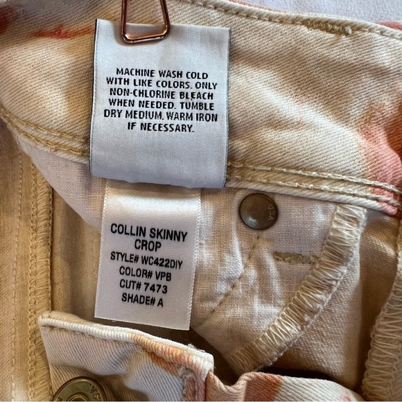 Hudson Collin Crop Floral Skinny Stretch Denim Jean Size 24 EUC - Picture 13 of 16